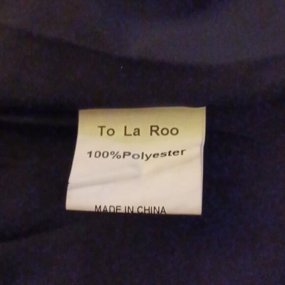 To La Roo Girls Black Floral  Tunic Neck Midi Dress. Size 14 - Picture 12 of 15